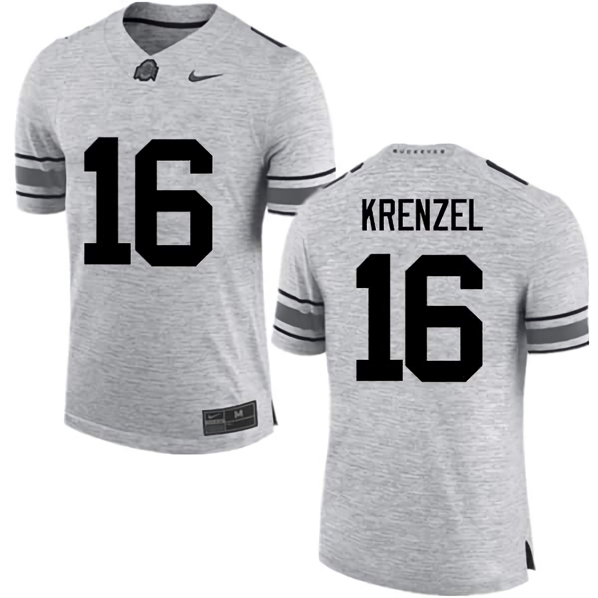 Craig Krenzel Ohio State Buckeyes Men's NCAA #16 Nike Gray College Stitched Football Jersey NXQ7456KA